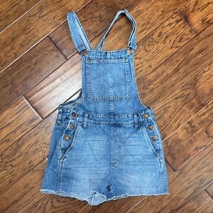 Madewell overall shorts
